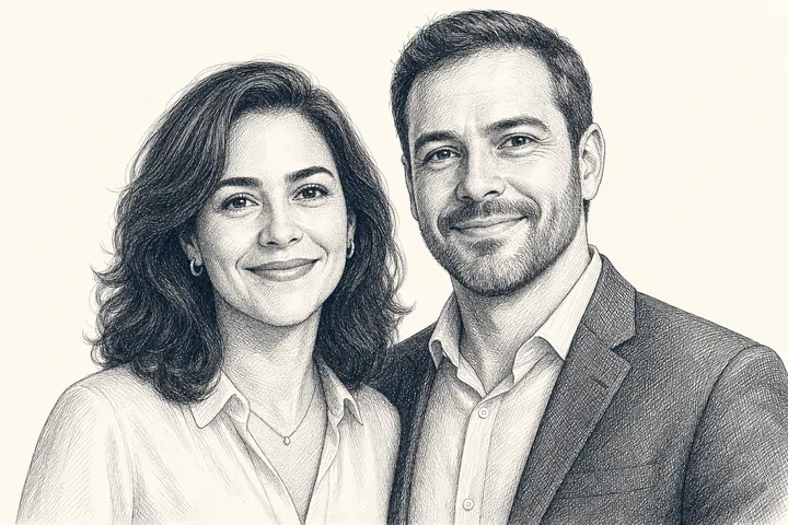 Ilustração de Manuela e Cristiano